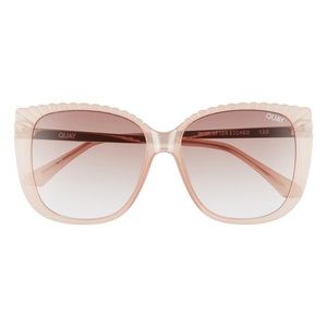 NWOT QUAY AUSTRALIA PINK EVER AFTER ETCHED SUNGLASSES